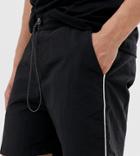 Collusion Nylon Shorts With Piping - Black