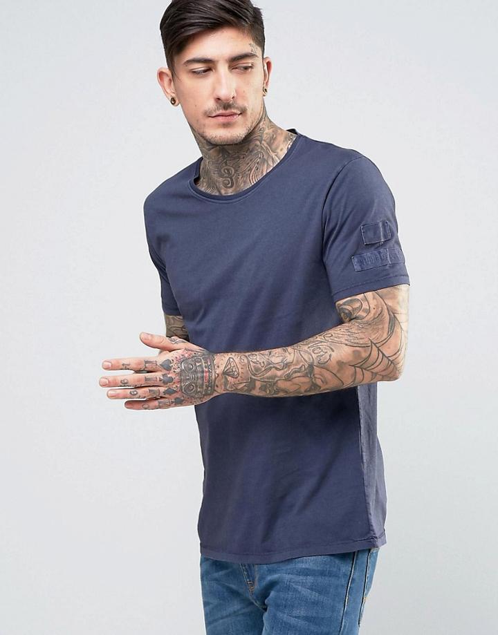 Nudie Jeans Co Ove Badges T-shirt - Navy