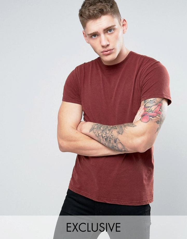 Brooklyn Supply Co Acid Wash T-shirt - Red