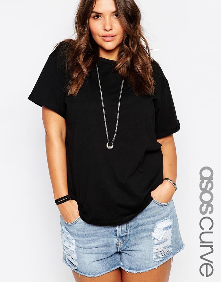 Asos Curve The Ultimate Easy T-shirt - Black