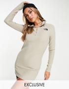 The North Face Glacier Fleece Dress In Beige - Exclusive To Asos-neutral