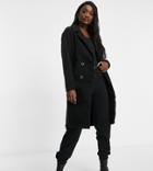 Threadbare Tall Sophie Black Overcoat