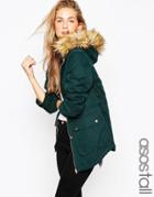 Asos Tall Ultimate Parka - Dark Khaki