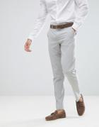 Asos Design Skinny Suit Pants In Ice Gray