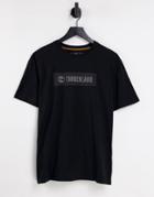 Timberland Block Linear T-shirt In Black