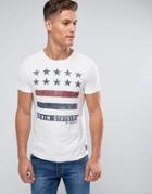 Tom Tailor Crew Neck T-shirt With Print - White