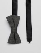 Twisted Tailor Bow Tie In Black And White-gold