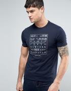 Armani Jeans City Print T-shirt Regular Fit In Navy - Navy