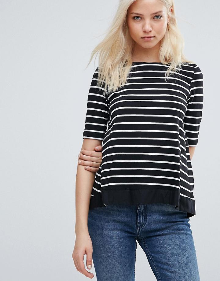 Vero Moda Stripe Top - Black