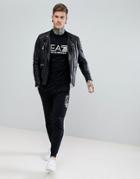 Ea7 Slim Fit Large Logo Sweat Joggers In Black - Black