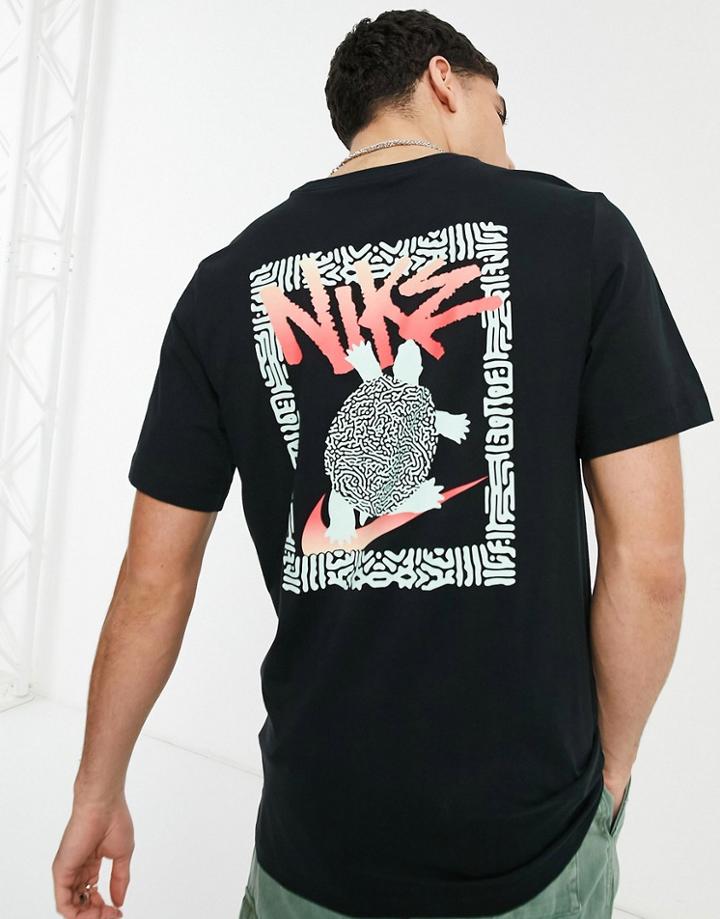 Nike Si2 Logo Back Print T-shirt In Black