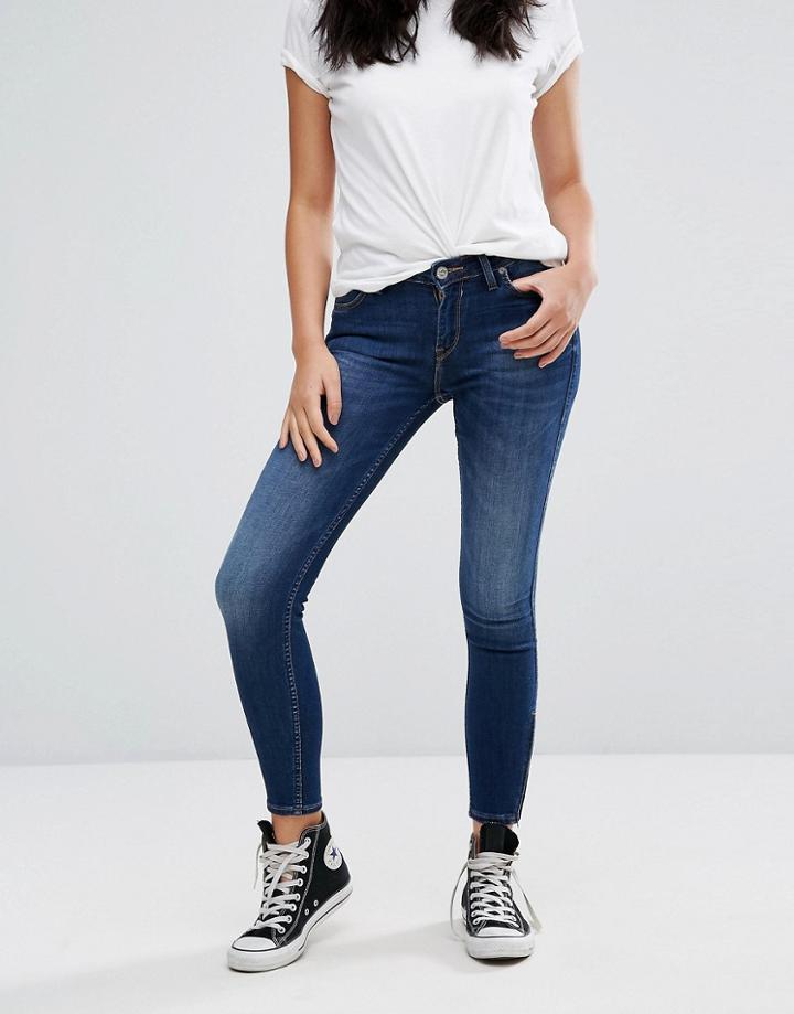 Lee Scarlett Cropped Jean - Blue