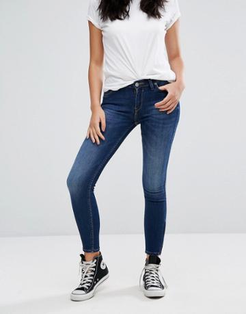 Lee Scarlett Cropped Jean - Blue