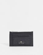 Ted Baker Yarro Bow Leather Cardholder-navy