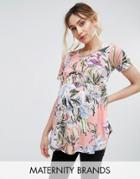 Bluebelle Maternity Floral Printed Top - Multi