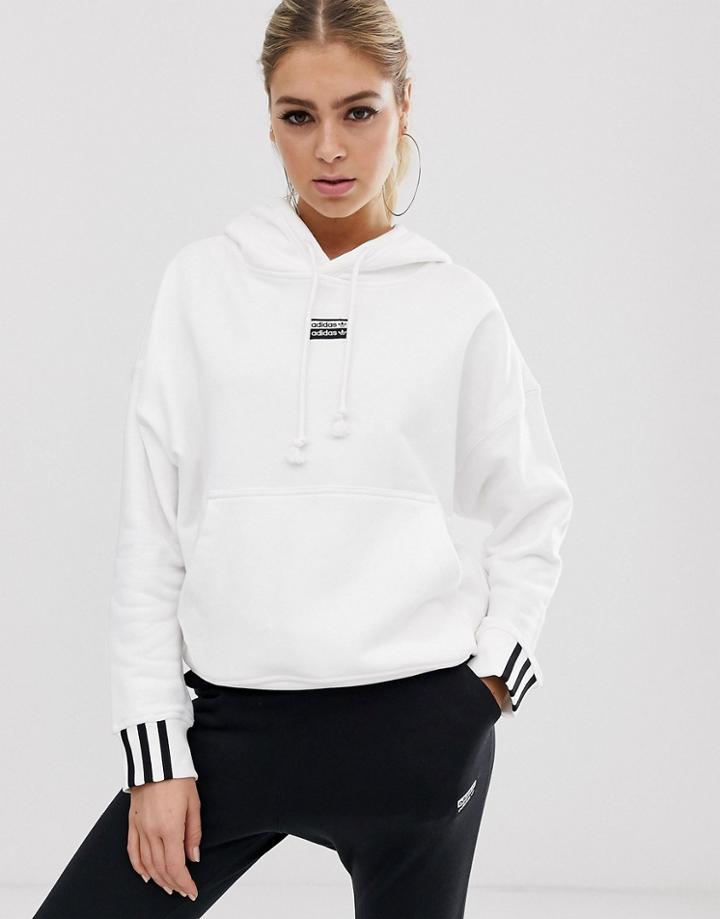 Adidas Originals Ryv Hoodie In White - White