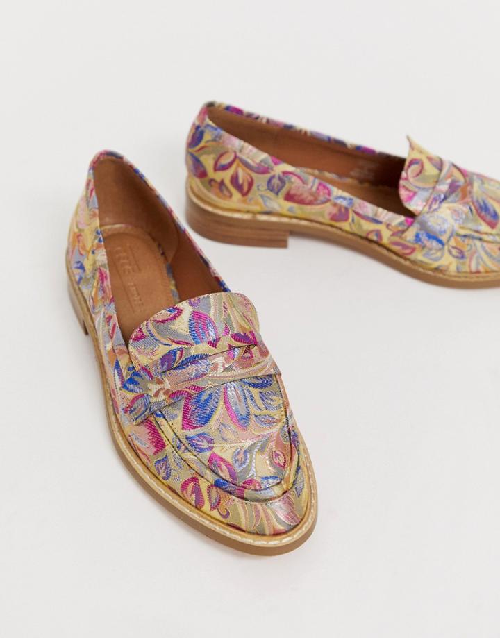 Asos Design Mantra Loafer Flat Shoes-multi