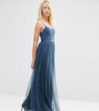 Needle & Thread Giselle Ballet Maxi Dress - Navy
