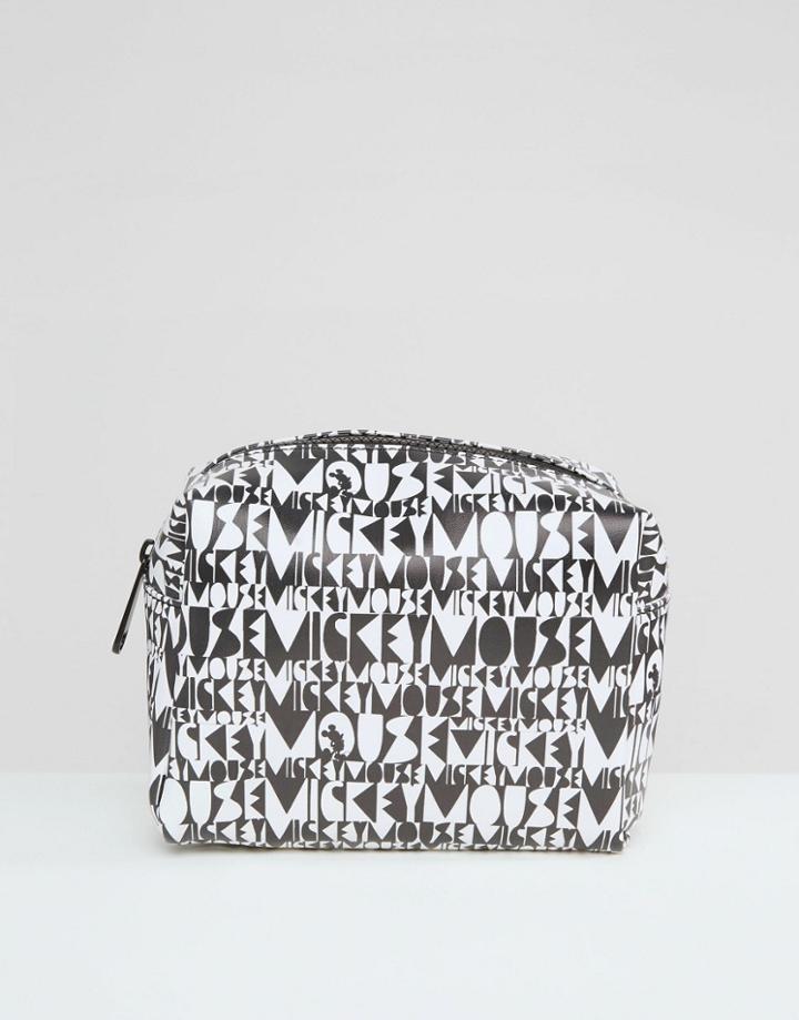 Asos Disney Mickey Mouse Makeup Bag - Black