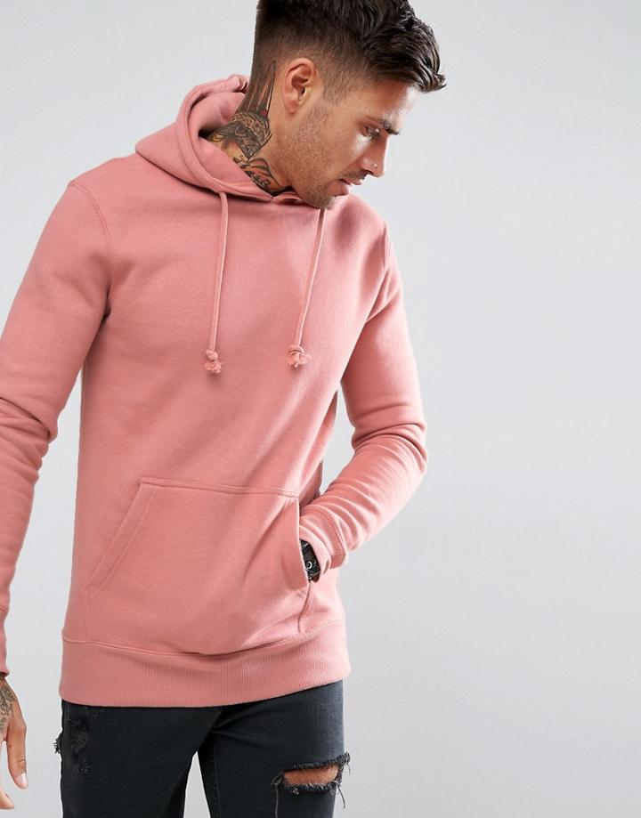 Pull & Bear Hoodie In Pink - Pink