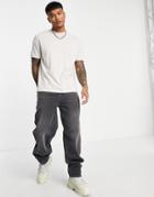 Asos Design Relaxed Fit T-shirt In Off White