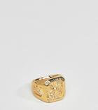 Serge Denimes Gold Eagle Ring In Sterling Silver With Gold Plating - Gold