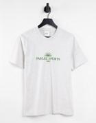 Parlez Signus Embroidered T-shirt In Gray