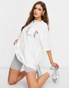 The Couture Club Varsity T-shirt In Off White
