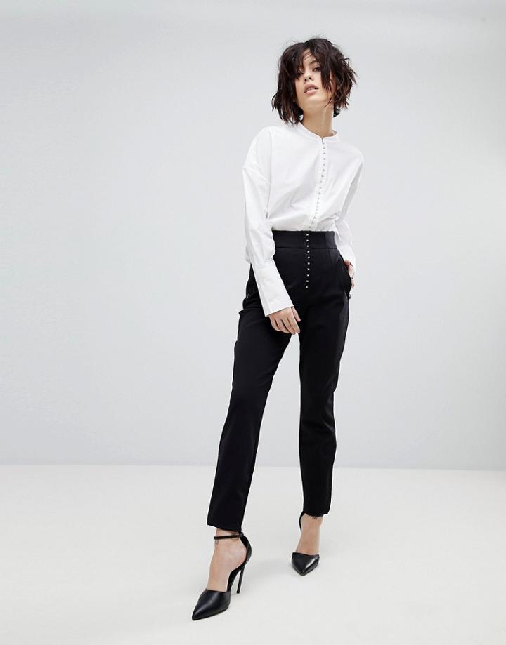 Hugo Corseted Skinny Stretch Legging - Black