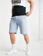 Kappa Large Logo Shorts In Light Blue-blues