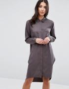 Selected Charis Shirt Dress - Black