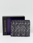 Smith And Canova Printed Leather Wallet - Black