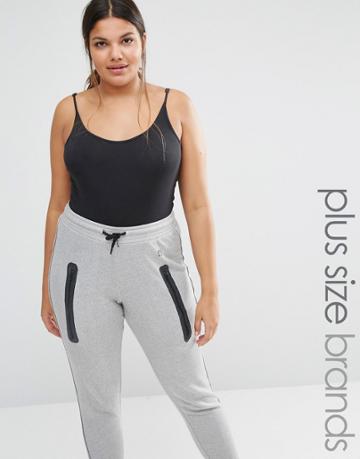 One Day Plus Strappy Cami Body - Black
