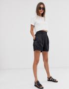 Weekday Relaxed Boxing Shorts In Black - Black