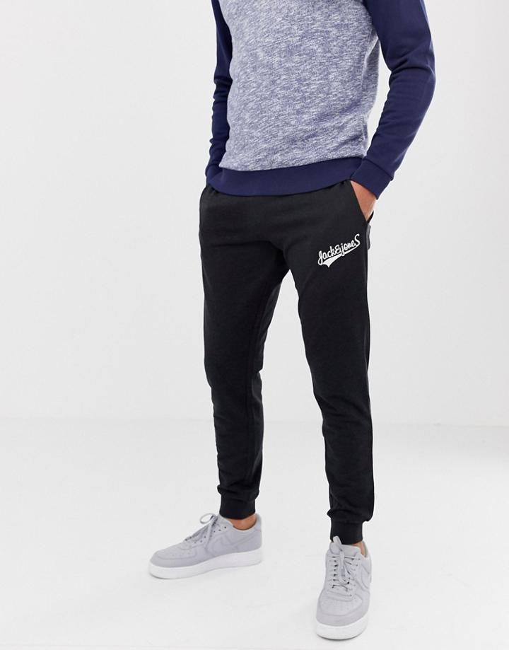 Jack And Jones Cuffed Slim Fit Jogger - Black