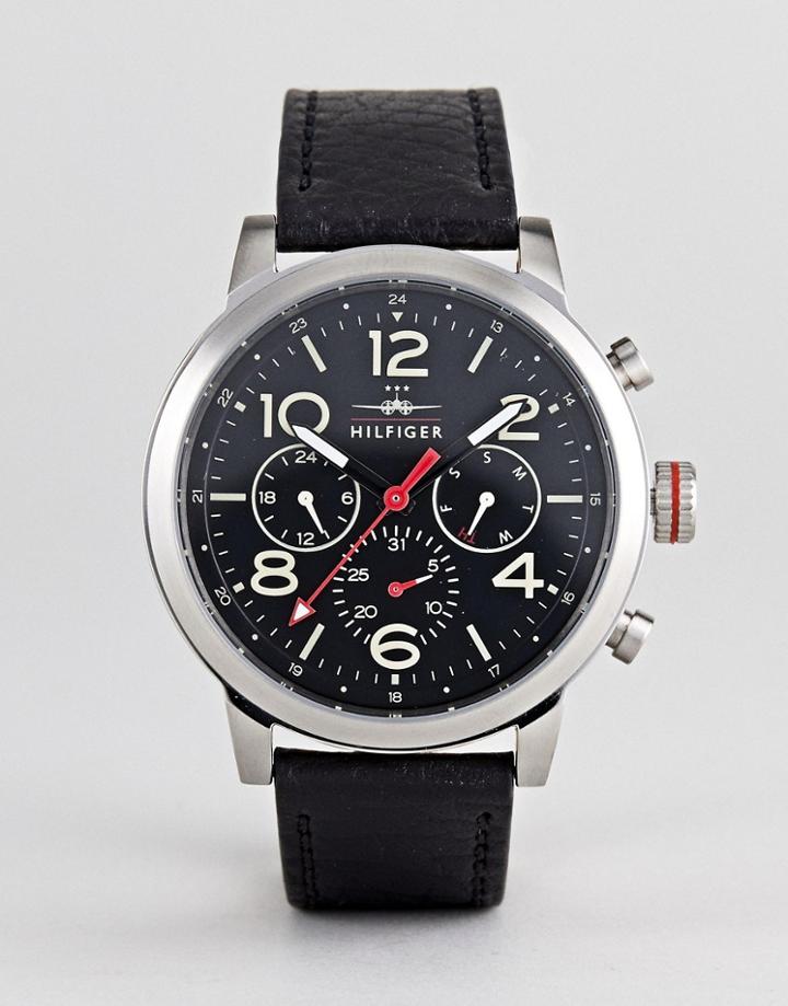 Tommy Hilfiger Jake Watch In Black - Black