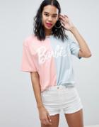 Missguided Barbie Two Tone T-shirt - Multi