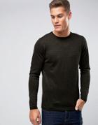 Hugo By Hugo Boss Salex Gold Crew Sweater Merino - Gold