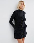 Goldie Street Smart Corduroy Pinafore Dress - Black