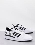 Adidas Originals Forum Low Sneakers In White And Black