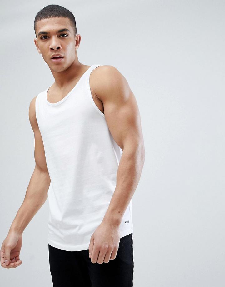 Esprit Tank With Branding - White