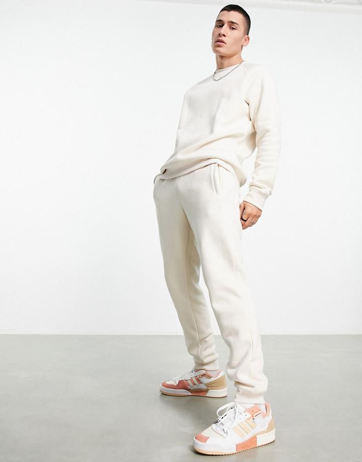 Adidas Originals Essential Sweatpants In Wonder White