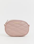 Lipsy Quilted Fanny Pack/cross Body In Pink - Pink