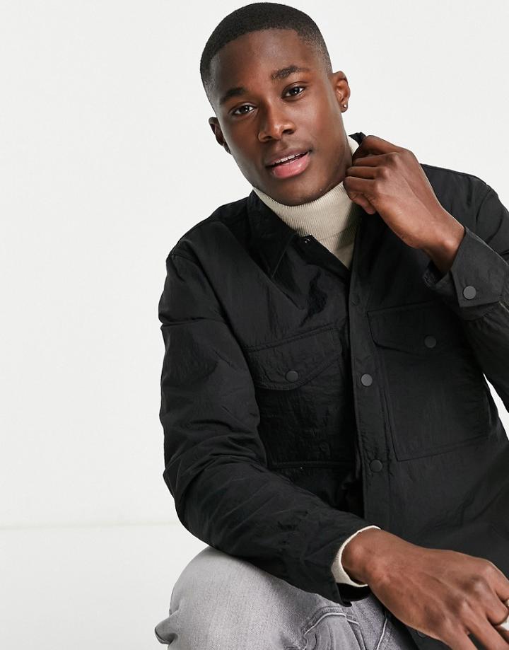 Boss Lowarn Double Pocket Lightweight Jacket In Black