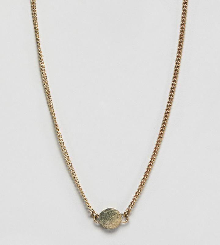 Made Gold Dot Pendant Neckalace - Gold