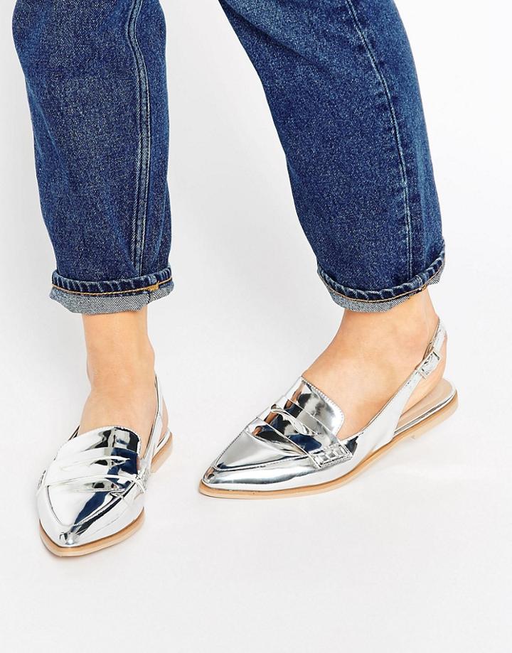Asos Maryland Loafers - Silver