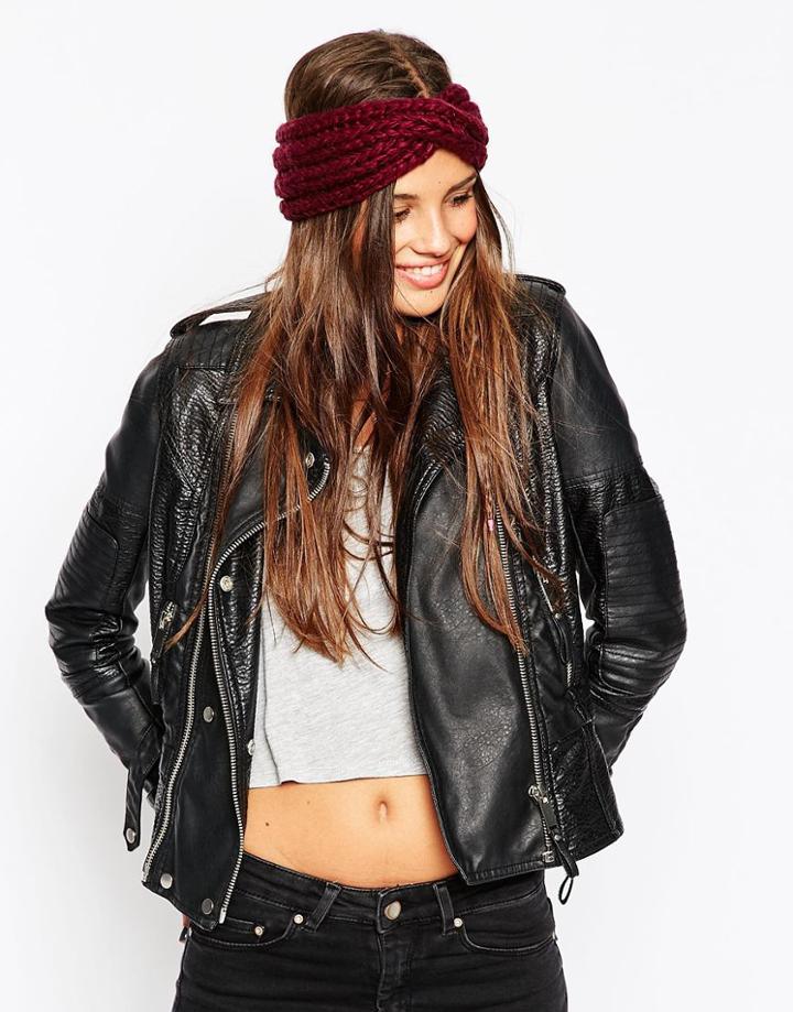 Asos Turban Headband - Burgundy