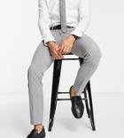 New Look Skinny Suit Pants In Light Gray