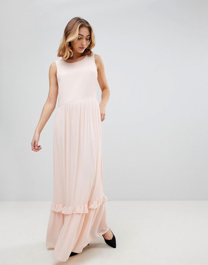 Selected Nora Sleeveless Maxi Dress - Pink