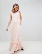 Selected Nora Sleeveless Maxi Dress - Pink